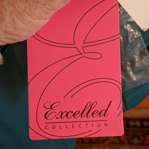 Excelled Collection Teal 100% Leather Coat NWT - Picture 9 of 15